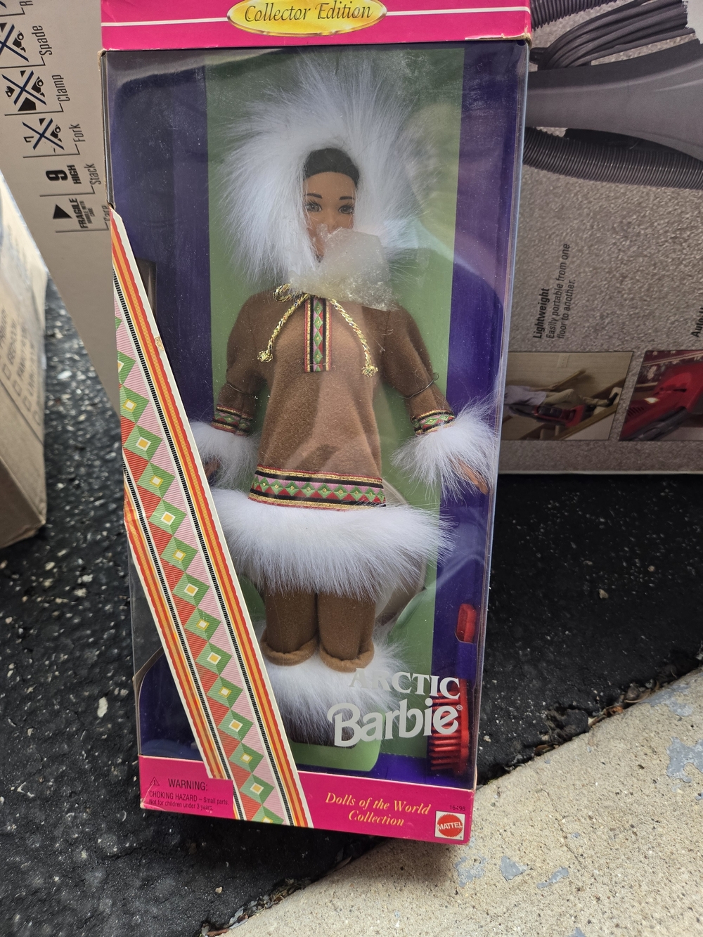 Barbie Arctic Doll in Brown Outfit with White Faux Fur Trim